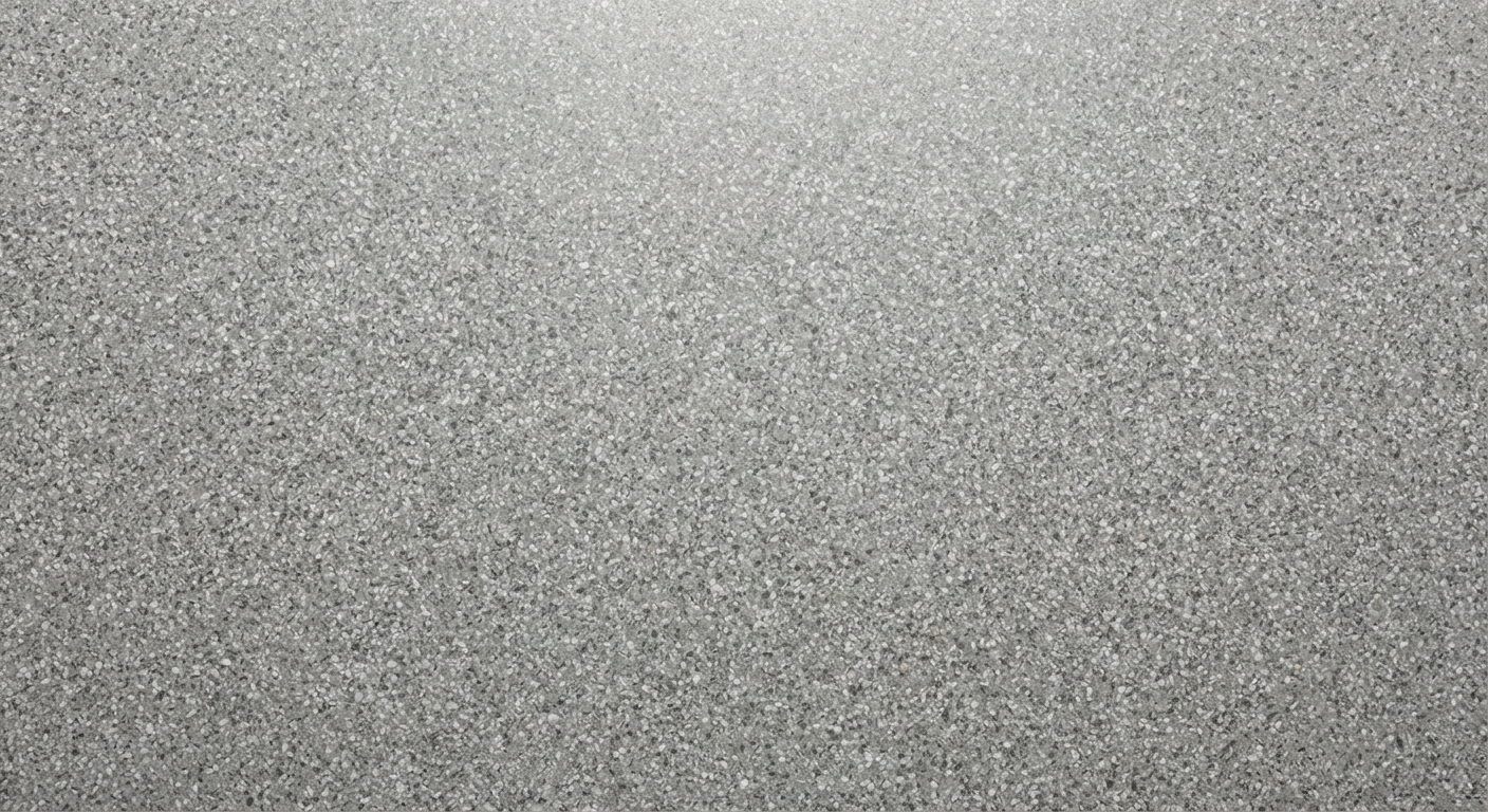 Terrazzo Muster in elegantem Grau mit feinen Marmorsplittern